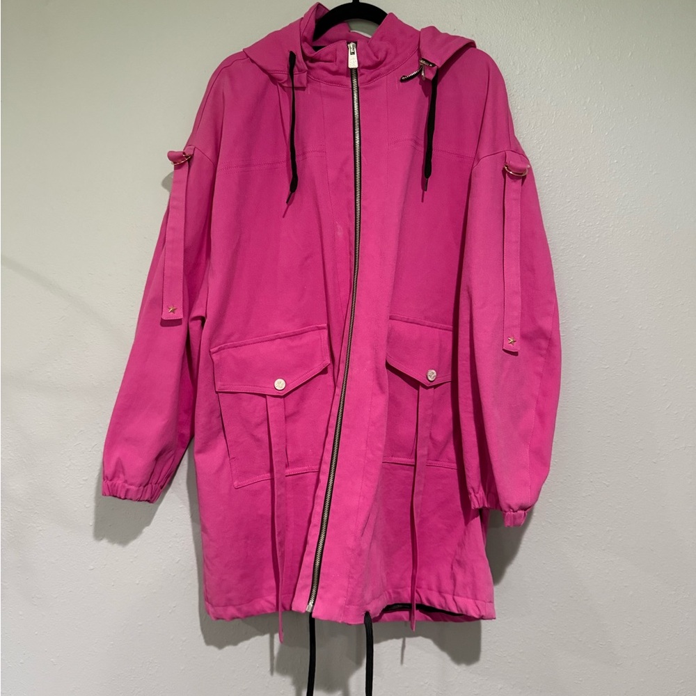 Frankie Morello Pink Utility Jacket